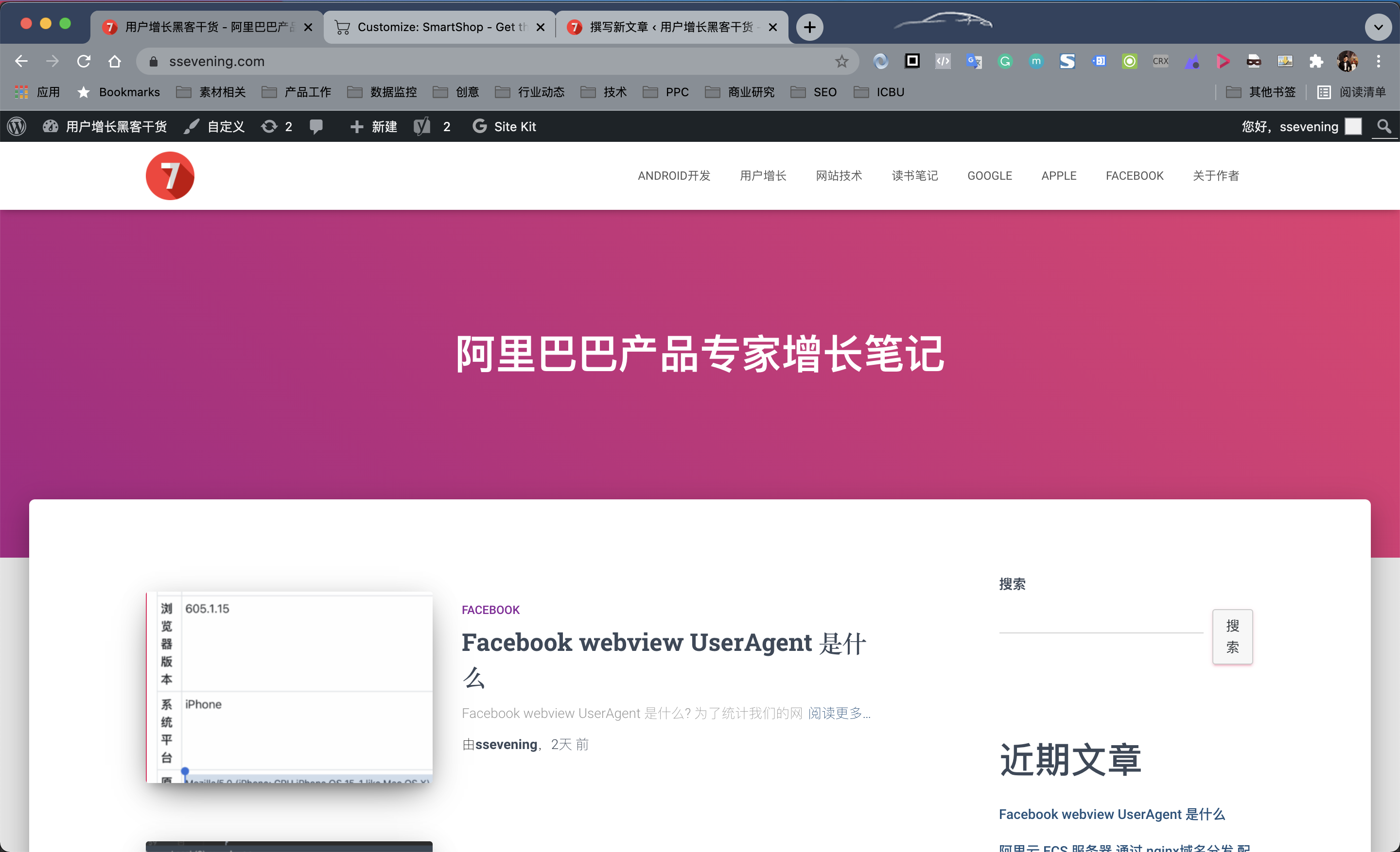 wordpress 修改网站icon logo 成功界面
