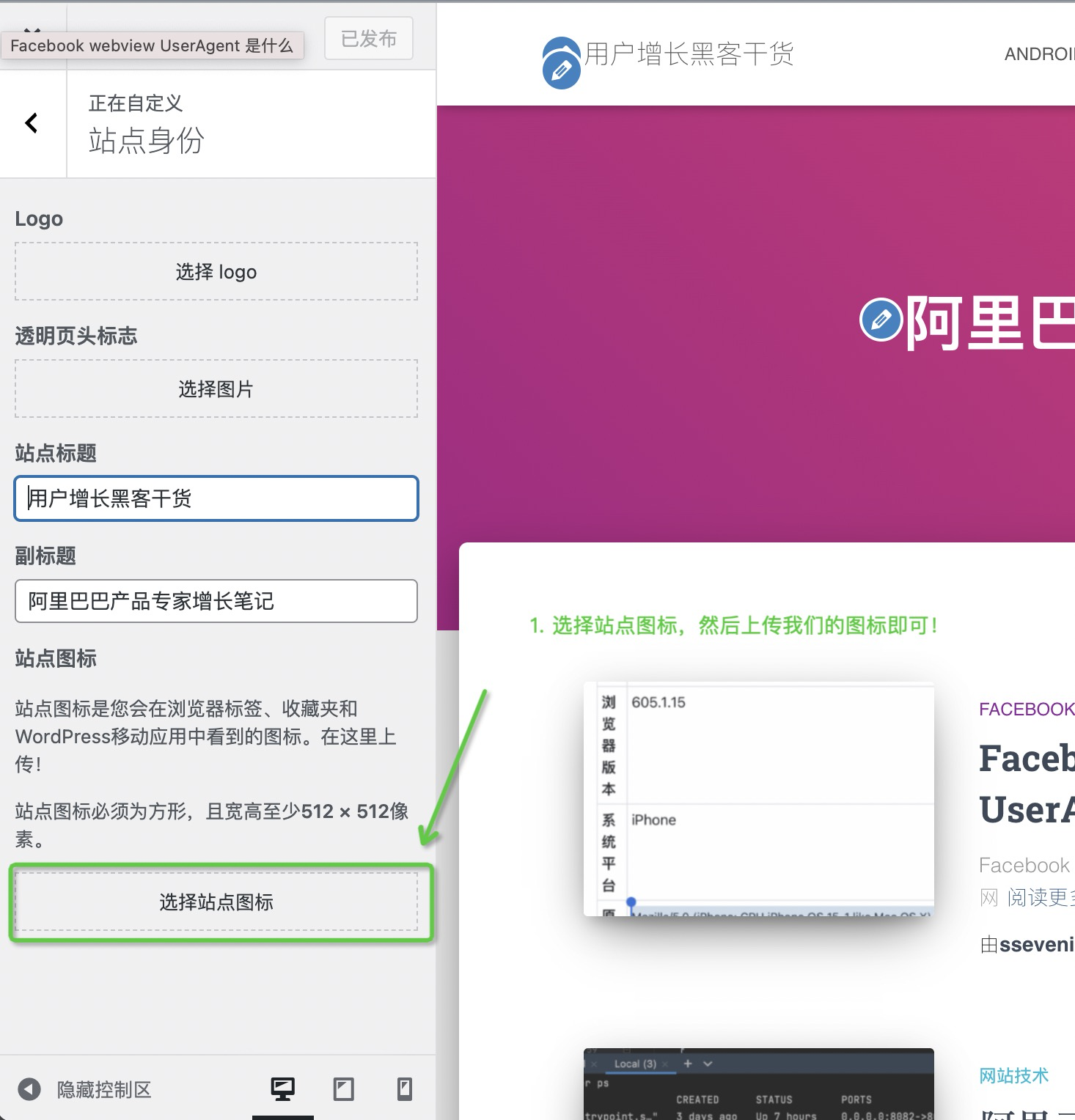 wordpress 替换图标成功